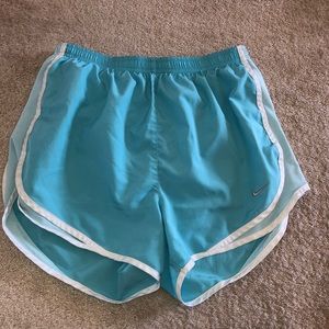 Nike athletic shorts- light blue- size small